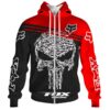Fox Racing & Punisher Skull Nice Gift Home Decor Rectangle Area Rug - 72cf9164acbd