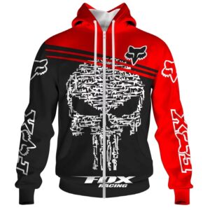 Fox Racing & Punisher Skull Nice Gift Home Decor Rectangle Area Rug - 72cf9164acbd