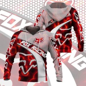 Fox Racing Red 3D Hoodie For Men For Women Fox Racing All Over Printed Hoodie. Fox Racing 3D Full Printing Shirt - bd155f6f2b06