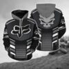 Fox Racing Skull 3D Printed Hoodie/Zipper Hoodie - ef16b7772095