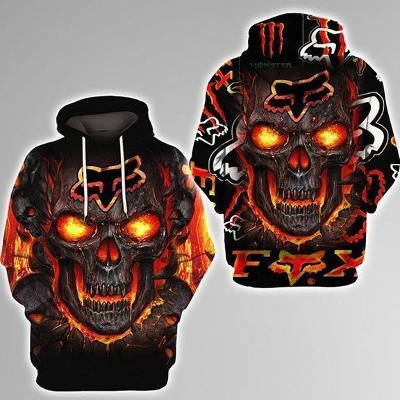 Fox Racing Skull Orange 3D Hoodie For Men For Women All Over Printed Hoodie - df274ed08574 Fox Racing Skull Orange 3D Hoodie For Men For Women All Over Printed Hoodie - df274ed08574