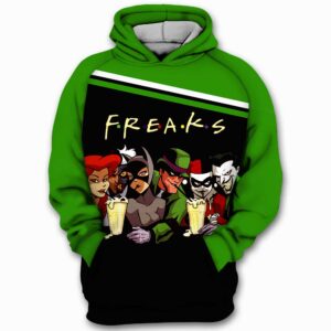 Freaks Friends Joker Harley Quinn Comic 3D Printed Hoodie/Zipper Hoodie - 2447c9624008