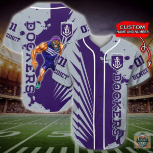 Fremantle Dockers Afl Personalized Baseball Jersey Shirt