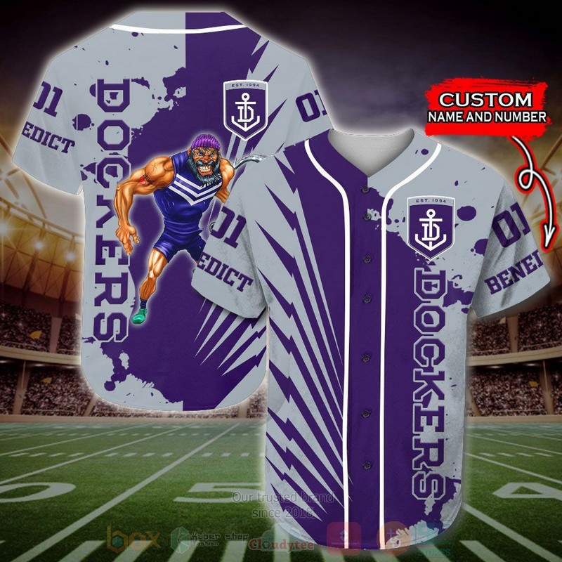 Fremantle Dockers Afl Personalized Baseball Jersey Fremantle Dockers Afl Personalized Baseball Jersey