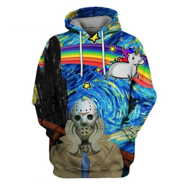 Friday 13th Jason Voorhees Cute Unicorn Rainbow 3D Printed Hoodie/Zipper Hoodie - 1c4cbbe271c0 Friday 13th Jason Voorhees Cute Unicorn Rainbow 3D Printed Hoodie/Zipper Hoodie - 1c4cbbe271c0