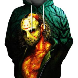 Friday The 13th Jason Voorhees Hockey Mask 3D Printed Hoodie/Zipper Hoodie - 24c414c71c49