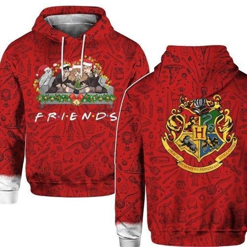 Friends Harry Potter Christmas Zip 3D Hoodie All Over Print - 7abd622c28f1 Friends Harry Potter Christmas Zip 3D Hoodie All Over Print - 7abd622c28f1