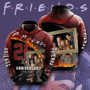 Friends Movie And Character Anniversary 26 Years 3D Hoodie For Men For Women