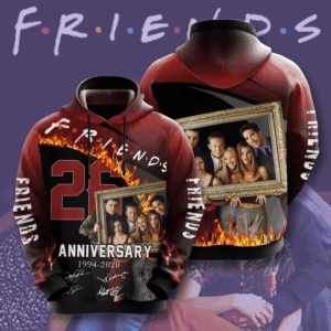 Friends Movie And Character Anniversary 26 Years 3D Hoodie For Men For Women