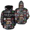 Friends Tv Show Pullover And Zippered Hoodies Custom 3D Graphic Printed 3D Hoodie All Over Print Hoodie For Men For Women - 2a2b735d4129