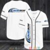 Front Row Motorsports Car Team White Baseball Jersey
