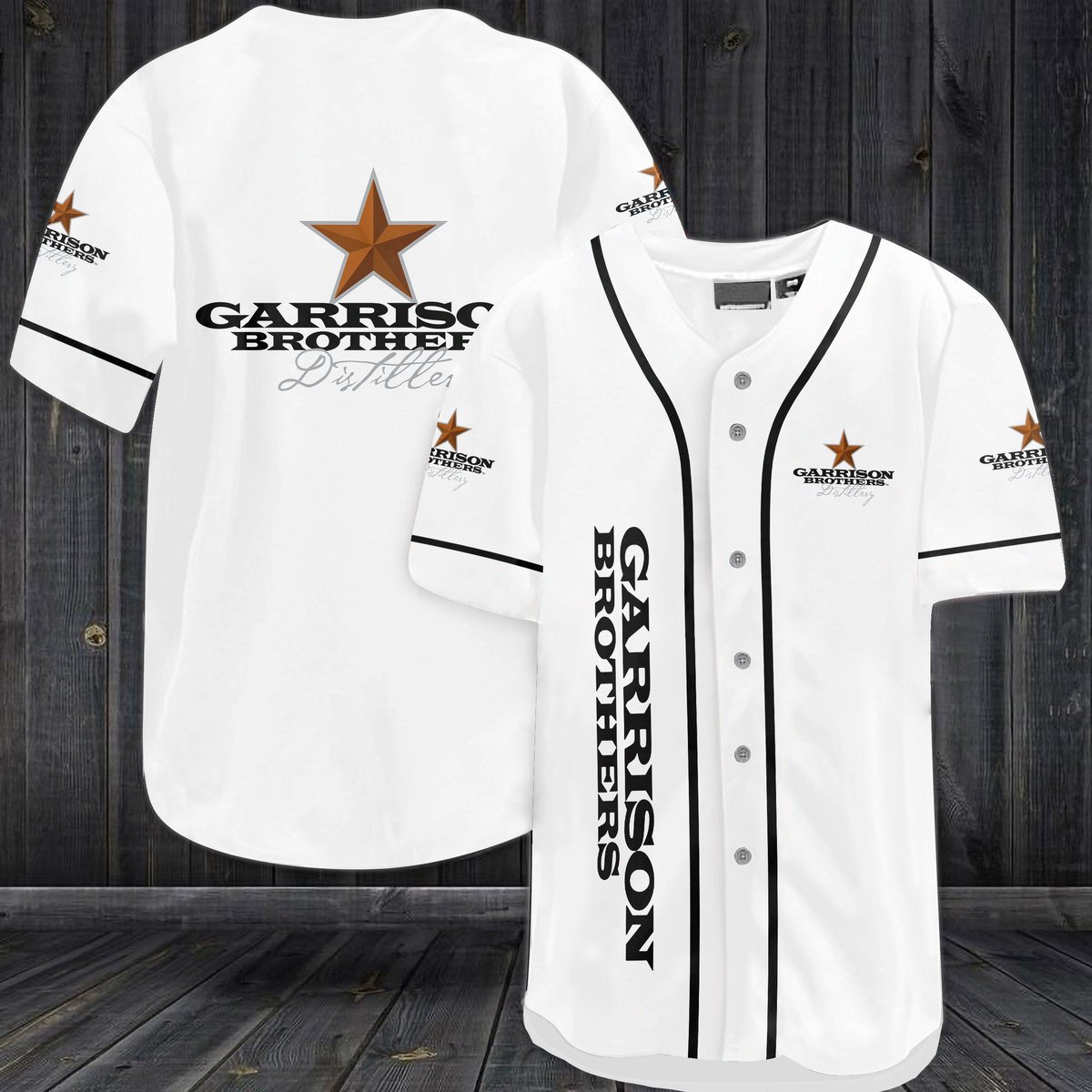 Garrison Brothers Distillery Baseball Jersey Garrison Brothers Distillery Baseball Jersey