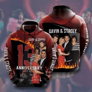 Gavin Stacey Movie Character Anniversary 13 Years 3D Hoodie All Over - 4734efadc425