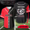Georgia Bulldogs Custom Name Baseball Jersey
