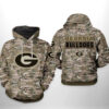 Georgia Bulldogs NCAA Camo Veteran 3D Printed Hoodie/Zipper Hoodie - 408506658deb