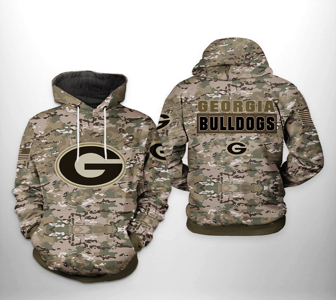Georgia Bulldogs NCAA Camo Veteran 3D Printed Hoodie/Zipper Hoodie - 408506658deb Georgia Bulldogs NCAA Camo Veteran 3D Printed Hoodie/Zipper Hoodie - 408506658deb
