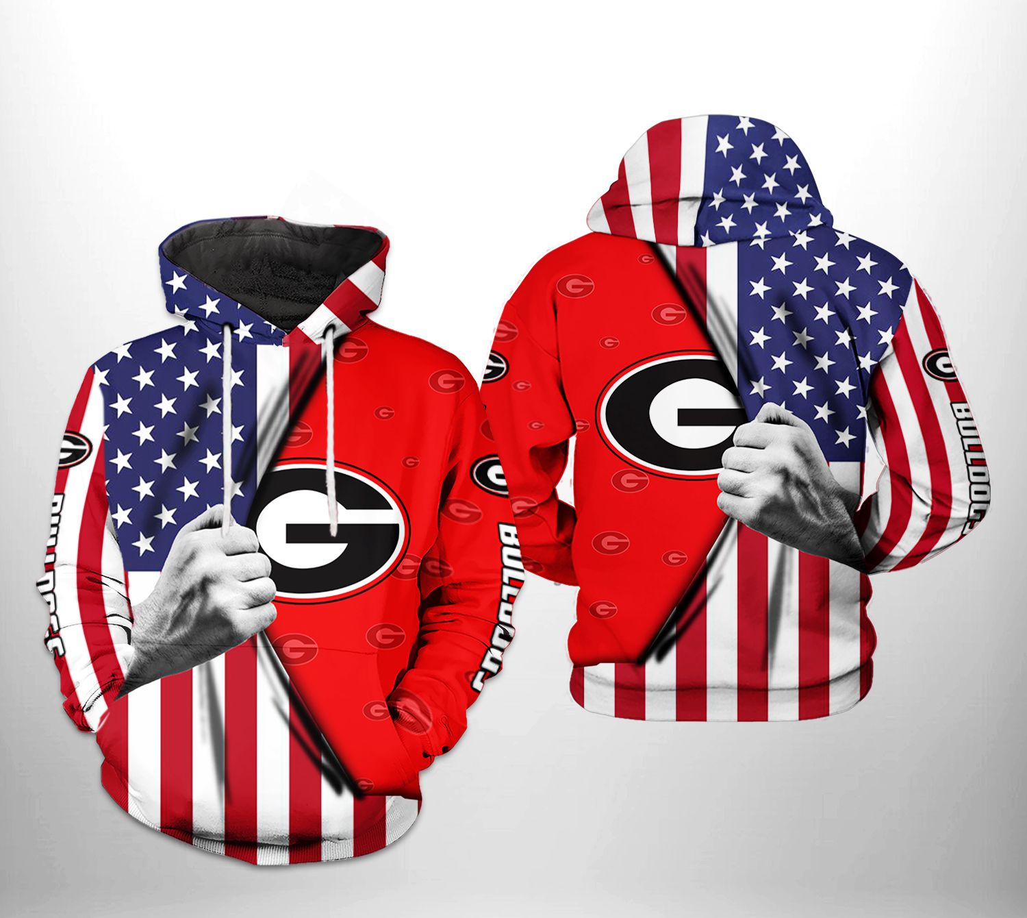 Georgia Bulldogs NCAA US FLag 3D Printed Hoodie/Zipper Hoodie - b129ddcab663 Georgia Bulldogs NCAA US FLag 3D Printed Hoodie/Zipper Hoodie - b129ddcab663