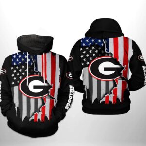 Georgia Bulldogs NCAA US Flag 3D Printed Hoodie/Zipper Hoodie - d430d17219f7