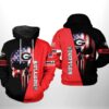 Georgia Bulldogs NCAA US Flag Skull 3D Printed Hoodie/Zipper Hoodie - 53da007310e7