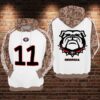 Georgia Bulldogs Ncaa Football Many Logo Pullover And Zip Pered Hoodies Custom 3D Graphic Printed 3D Hoodie All Over Print Hoodie For Men For Womenhoodie - e7cc29375114