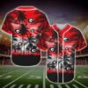 Georgia Bulldogs Tropical Baseball Jersey