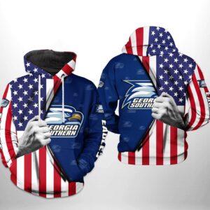 Georgia Southern Eagles NCAA US FLag 3D Printed Hoodie/Zipper Hoodie - 134a2b62e1fa