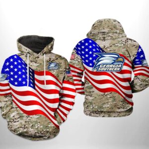 Georgia Southern Eagles NCAA US Flag Camo Veteran 3D Printed Hoodie/Zipper Hoodie - 69cde9693dbc