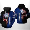 Georgia Southern Eagles NCAA US Flag Skull 3D Printed Hoodie/Zipper Hoodie - a9a9a64d5cdf