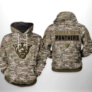 Georgia State Panthers NCAA Camo Veteran 3D Printed Hoodie/Zipper Hoodie - 72abebd0b413