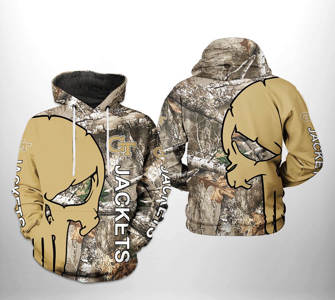 Georgia Tech Yellow Jackets NCAA Camo Veteran Hunting 3D Printed Hoodie/Zipper Hoodie - 08d43283226e Georgia Tech Yellow Jackets NCAA Camo Veteran Hunting 3D Printed Hoodie/Zipper Hoodie - 08d43283226e