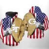 Georgia Tech Yellow Jackets NCAA US FLag 3D Printed Hoodie/Zipper Hoodie - bf292499babd