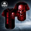 Ghost Rose Blood Skull Personalized Baseball Jersey