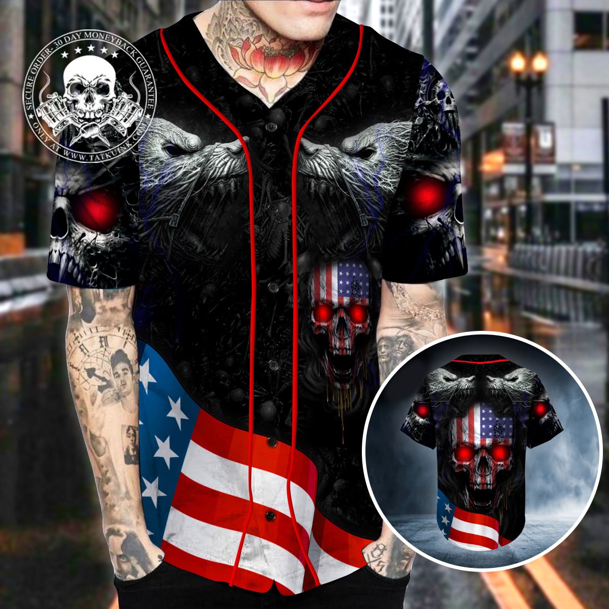 Ghost Viking Baseball Jersey Ghost Viking Baseball Jersey