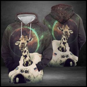 Giraffe Space 3D Printed Hoodie/Zipper Hoodie - 42ad357730f7