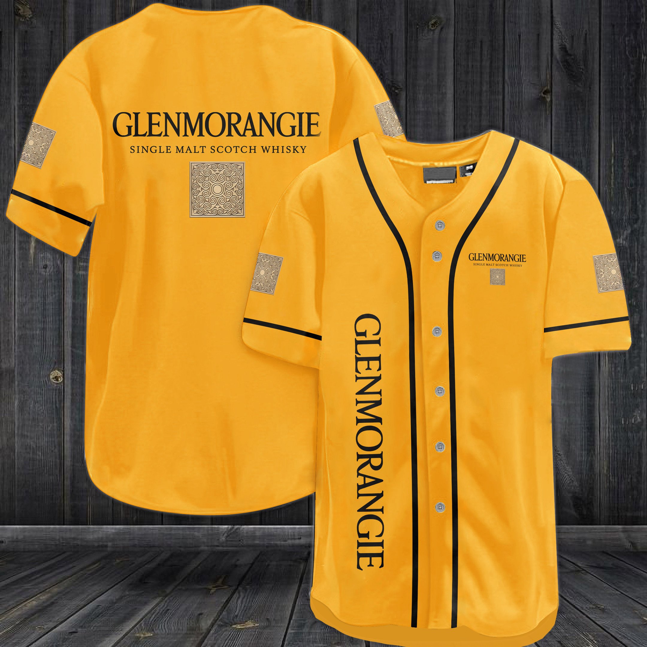Glenmorangie Single Malt Scotch Whisky Baseball Jersey Glenmorangie Single Malt Scotch Whisky Baseball Jersey