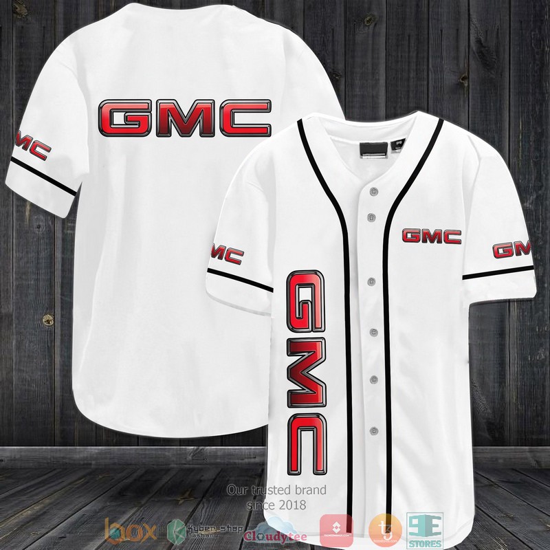 Gmc White Baseball Jersey Gmc White Baseball Jersey