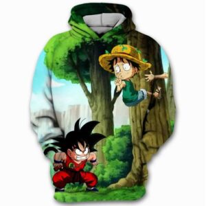 Goku Dragon Ball Z Dbz Monket D. Luffy Straw Hat One Piece 3D Printed Hoodie/Zipper Hoodie - 6292f4b19162