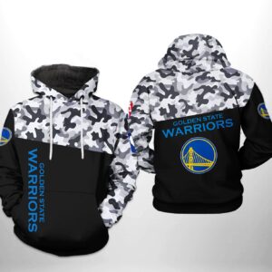 Golden State Warriors NBA Camo Veteran Team 3D Printed Hoodie/Zipper Hoodie - 758893b67869