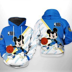 Golden State Warriors NBA Mickey 3D Printed Hoodie/Zipper Hoodie - 6a00081af27b