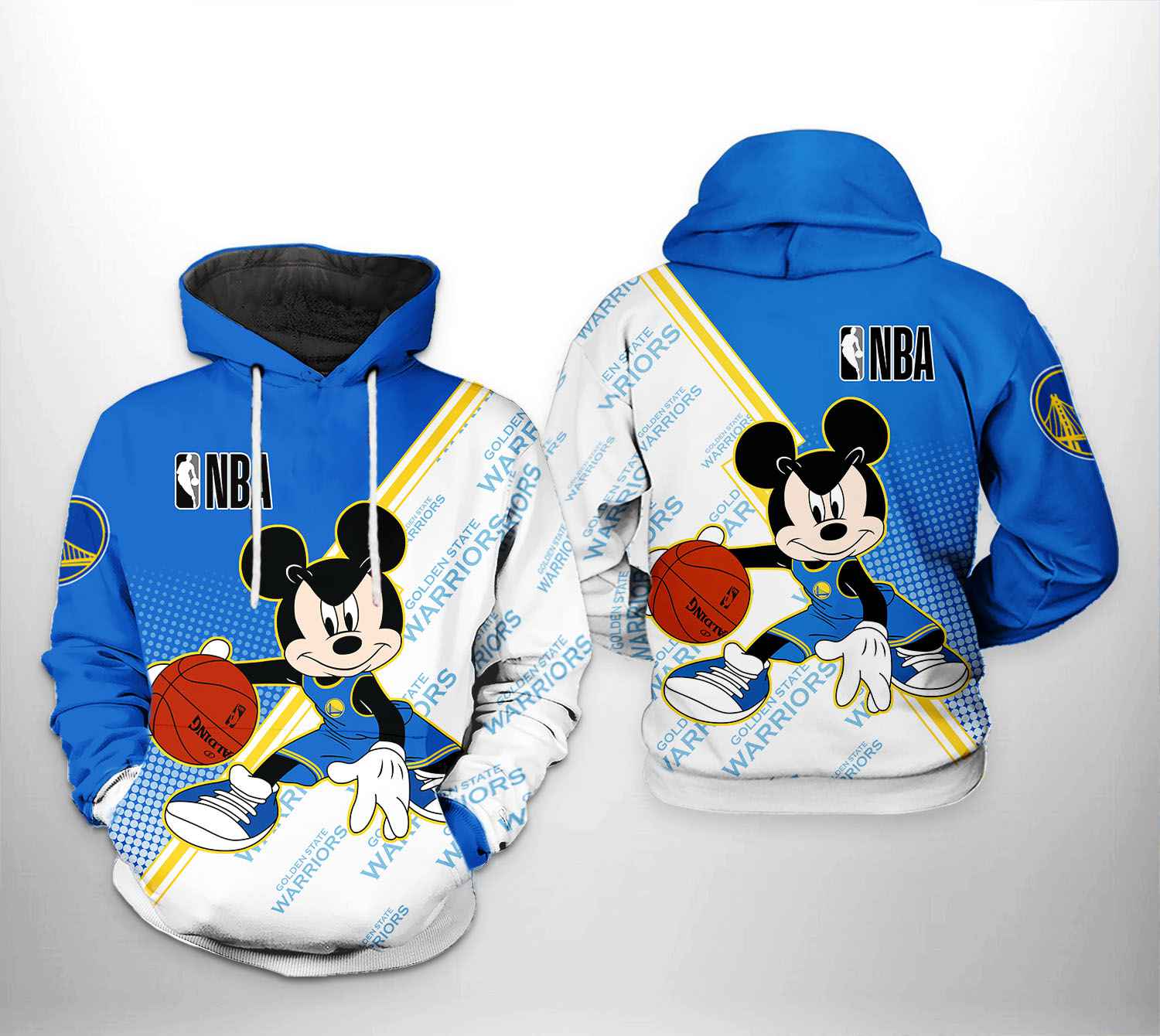 Golden State Warriors NBA Mickey 3D Printed Hoodie/Zipper Hoodie - 6a00081af27b Golden State Warriors NBA Mickey 3D Printed Hoodie/Zipper Hoodie - 6a00081af27b