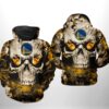 Golden State Warriors NBA Skull 3D Printed Hoodie/Zipper Hoodie - 426a8046407e