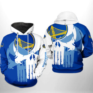 Golden State Warriors NBA Team Skull 3D Printed Hoodie/Zipper Hoodie - 37a94ef855be