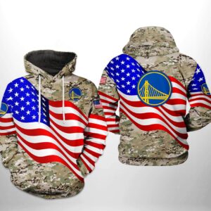 Golden State Warriors NBA US Flag Camo Veteran Team 3D Printed Hoodie/Zipper Hoodie - 36349c79b5fb