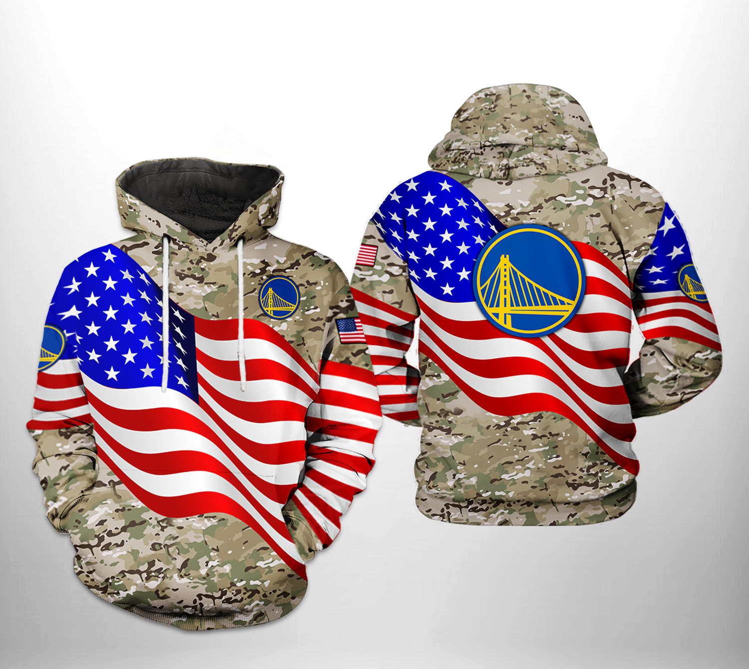 Golden State Warriors NBA US Flag Camo Veteran Team 3D Printed Hoodie/Zipper Hoodie - 36349c79b5fb Golden State Warriors NBA US Flag Camo Veteran Team 3D Printed Hoodie/Zipper Hoodie - 36349c79b5fb
