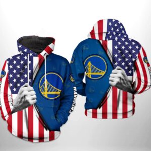 Golden State Warriors NBA US Flag Team 3D Printed Hoodie/Zipper Hoodie - dfa019cb7263