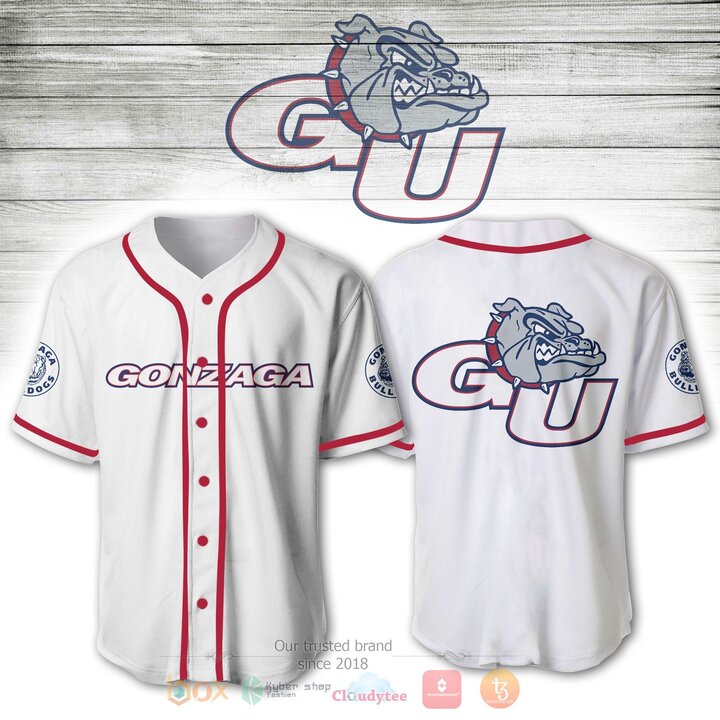 Gonzaga Bulldogs Baseball Jersey Shirt Gonzaga Bulldogs Baseball Jersey Shirt