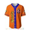 Goofy Dog Disney All Over Print Orange Baseball Jersey