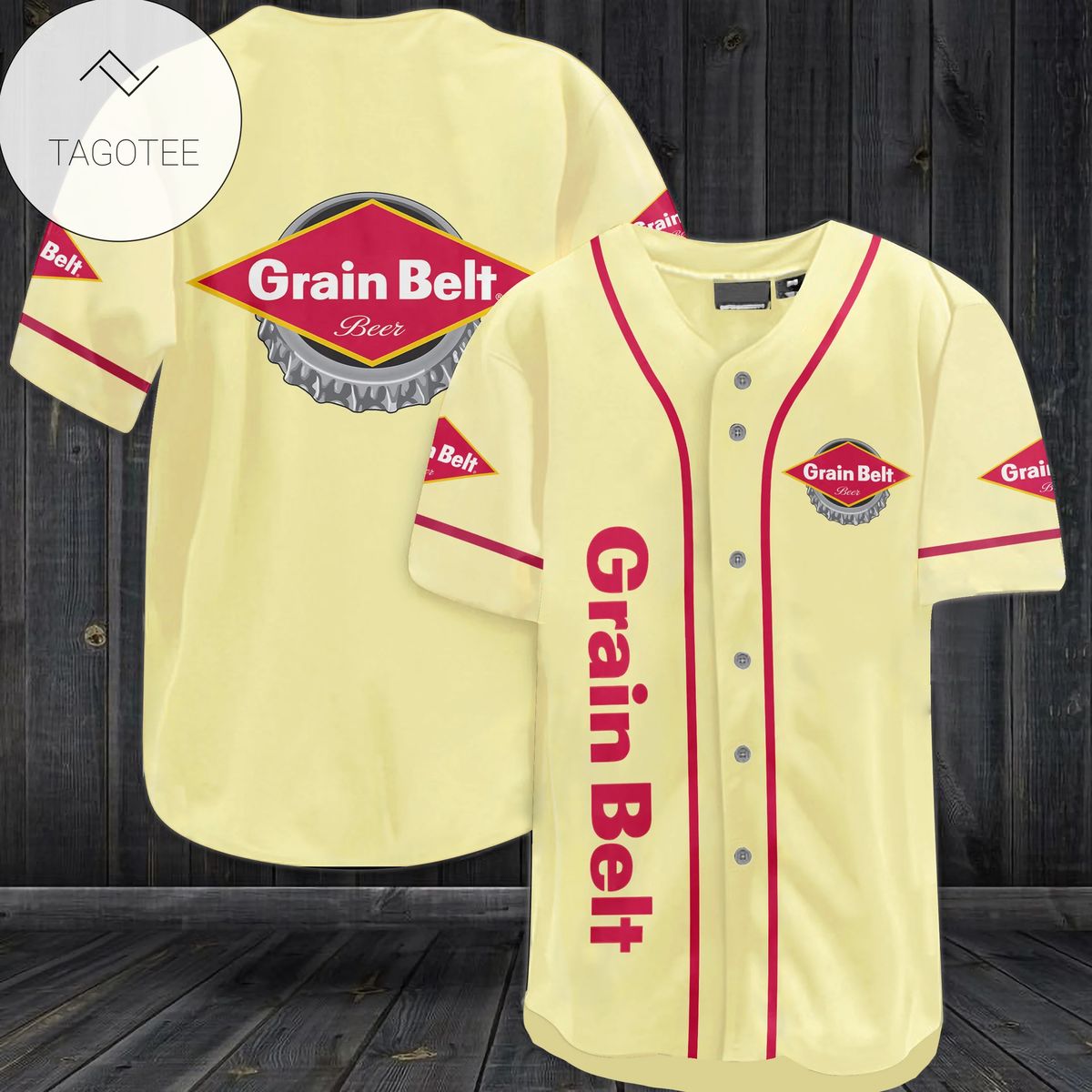 Grain Belt Beer Logo Baseball Jersey Shirt Grain Belt Beer Logo Baseball Jersey Shirt