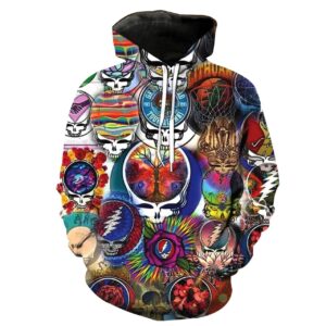 Grateful Dead 3D Printed Hoodie/Zipper Hoodie - b93e8ab9ee56