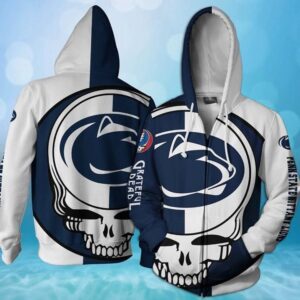 Grateful Dead Penn State Nittany Lions Bolt Skull Pullover And Zip Pered Hoodies Custom 3D Graphic Printed 3D Hoodie All Over Print Hoodie For Men For Women - dd7c330c82b1